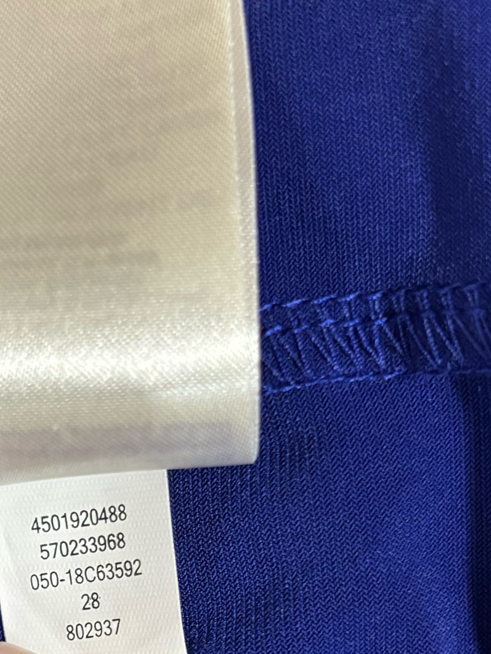 Chico’s Royal Blue Travelers Fringed Hem Halter Dress - Picture 12 of 12